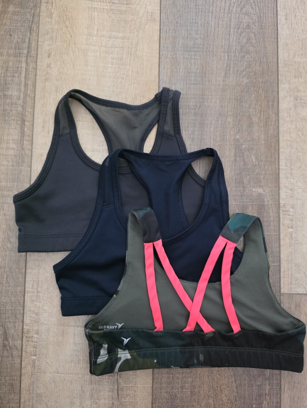 3 Old Navy Active Sports Bras - Size 8